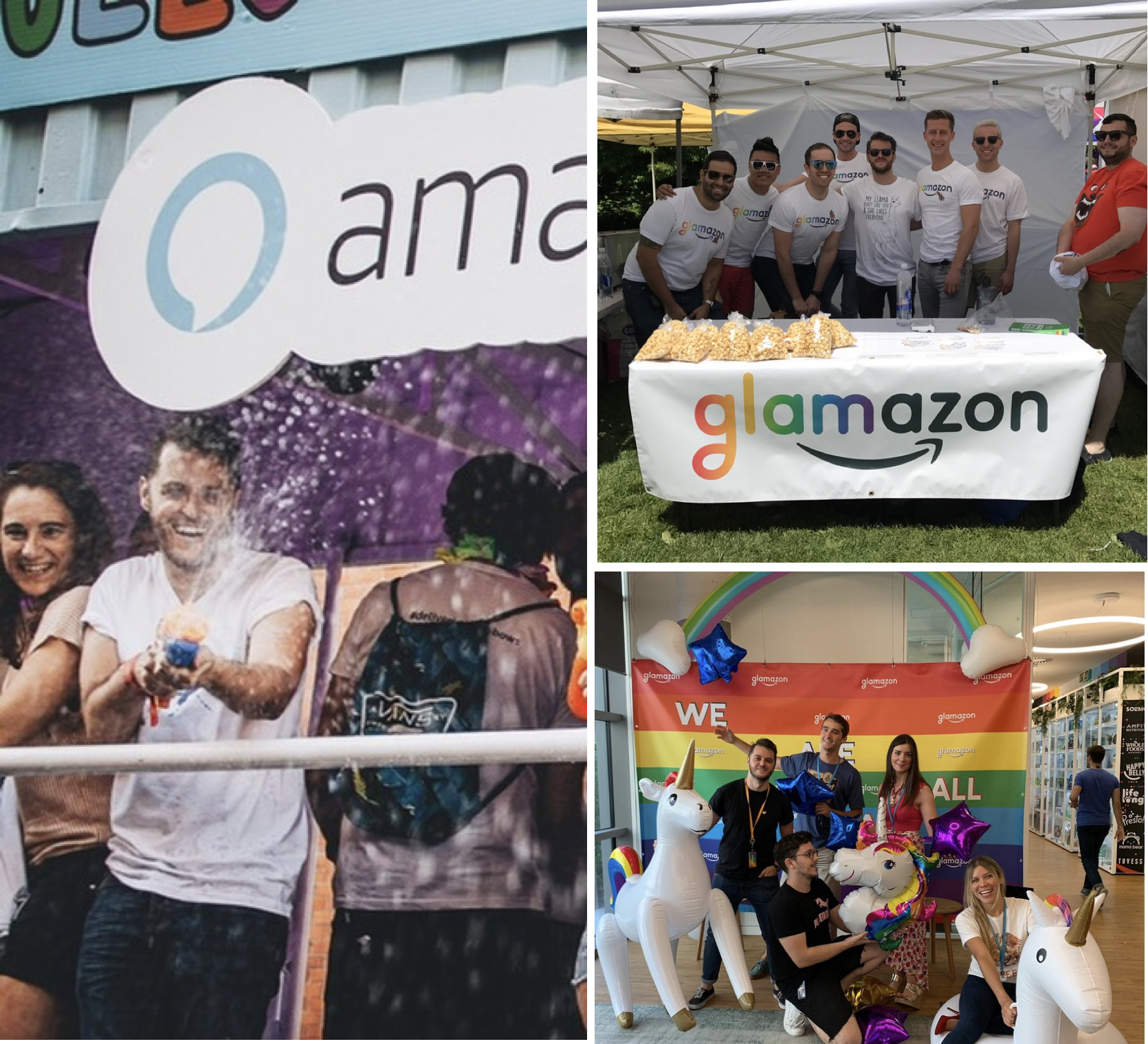 Simone Fortunini leading a Pride Month event at Amazon.
